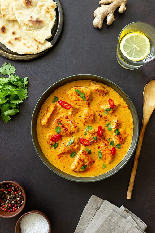 chicken tikka masala curry with herbs peppers indian food national cuisine_97840 3495